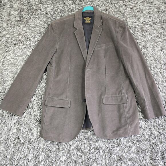 Old Navy Blazer Mens XL Brown Corduroy Sport Coat Classic Lined Casual Jacket - Picture 1 of 9